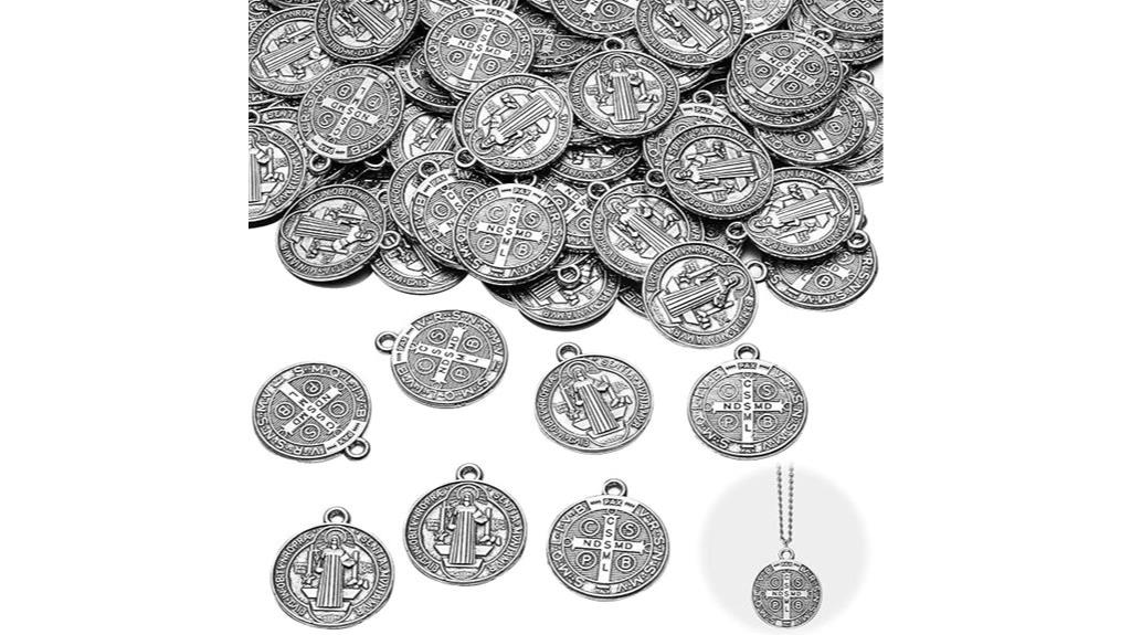 benedict medal pendant set