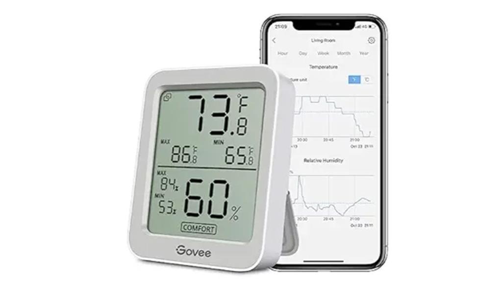bluetooth hygrometer with lcd