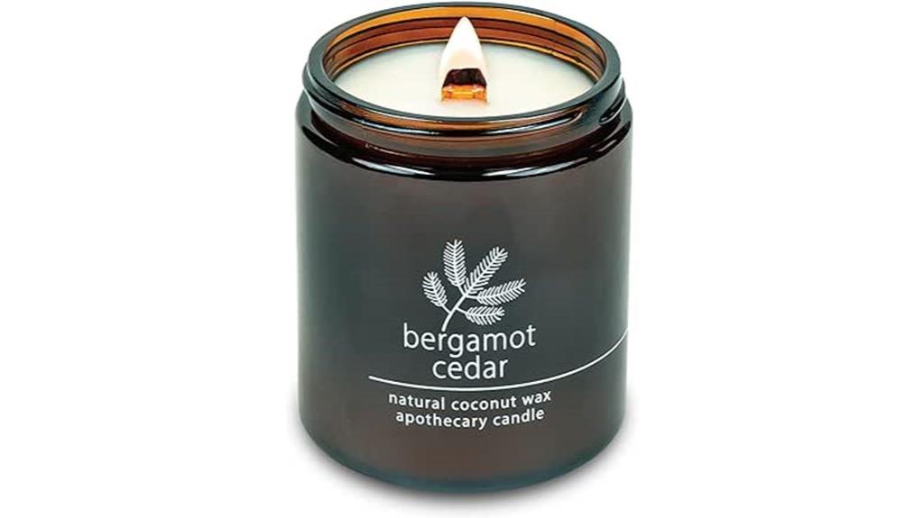coconut wax candle bergamot
