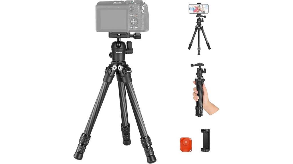 compact carbon fiber tripod