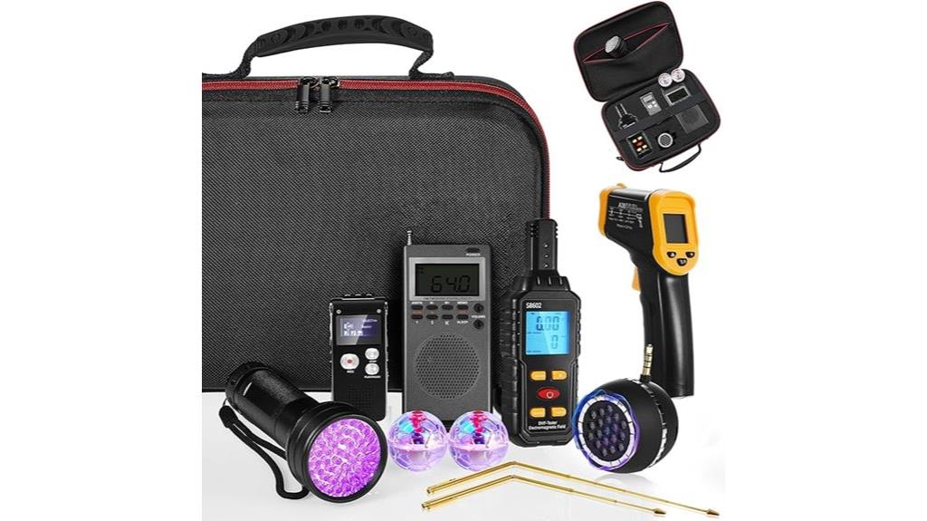 complete nine piece ghost hunting kit
