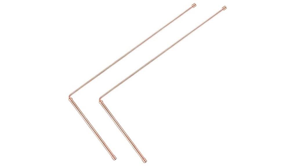 copper divining rods set