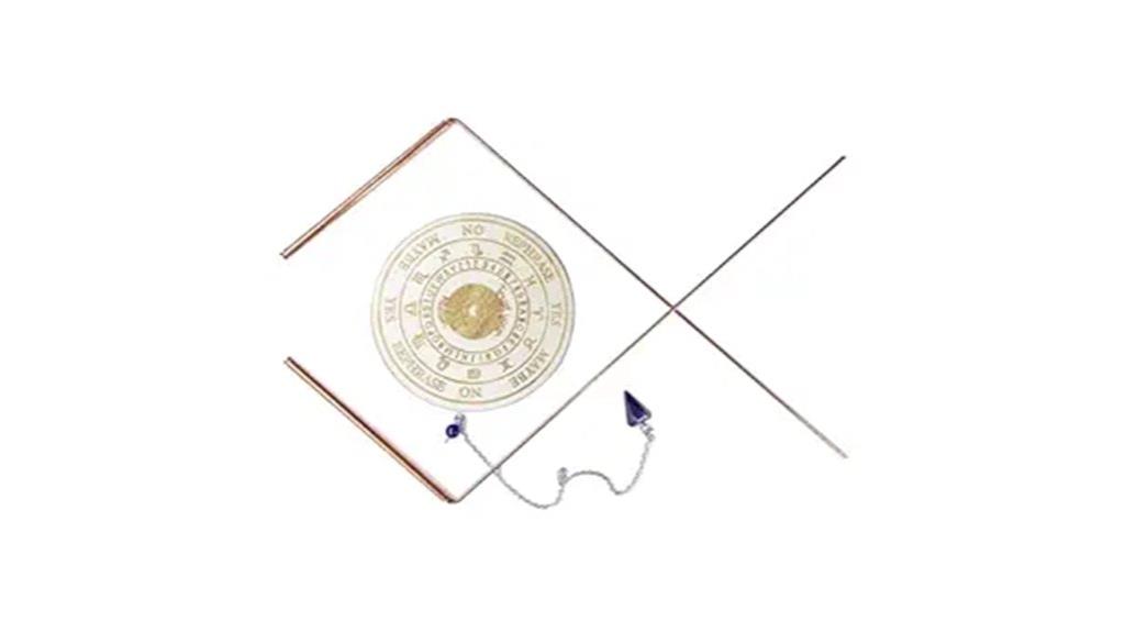 copper dowsing kit with pendulum