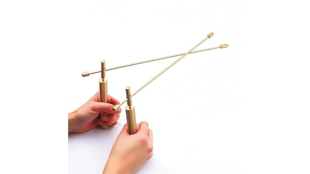 copper dowsing rods set