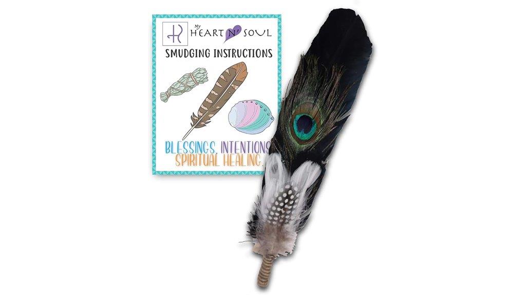 feather smudge for cleansing