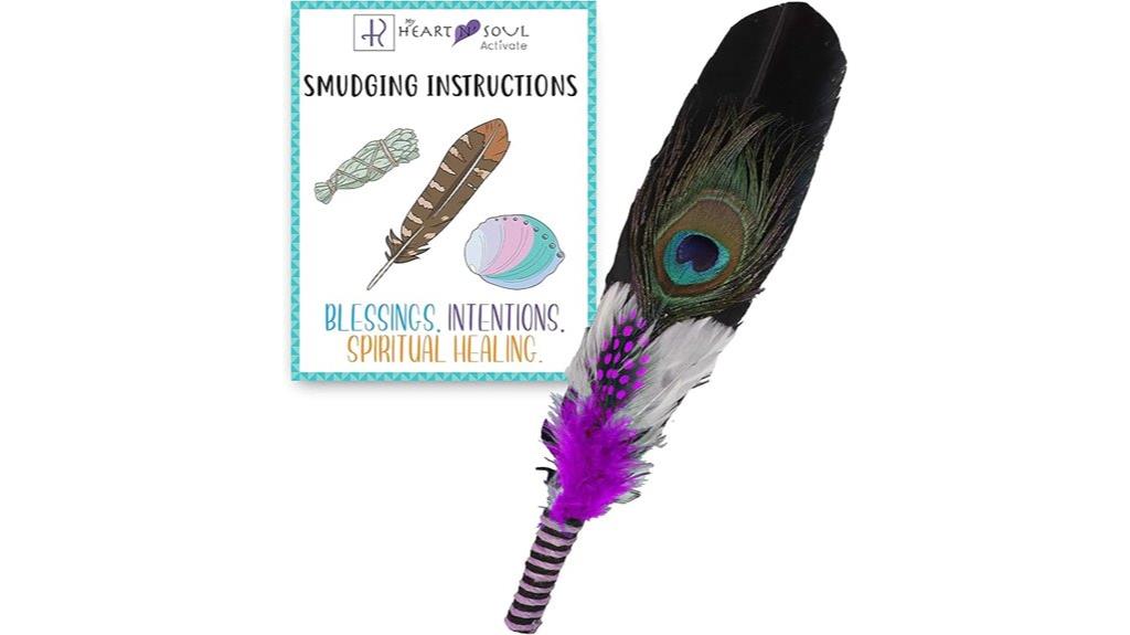 feather smudge for cleansing