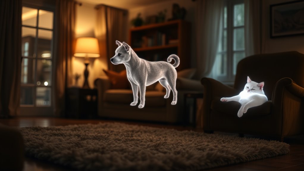 ghostly pet spirits linger
