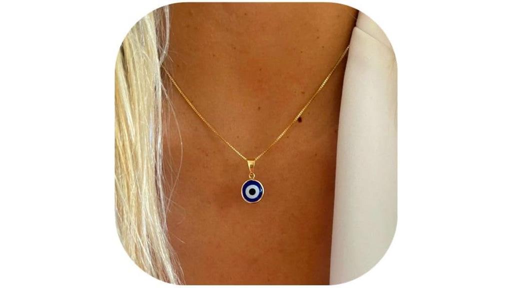 gold plated evil eye