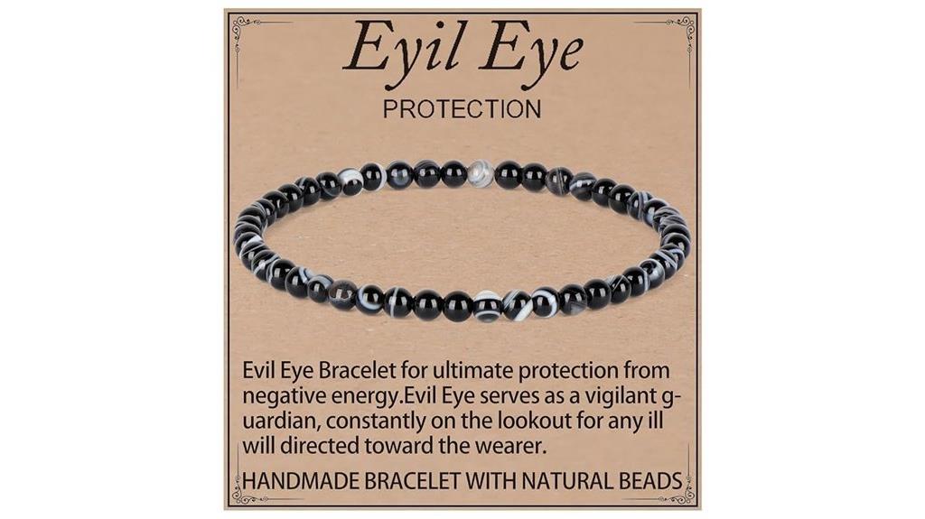 handmade agate healing bracelet