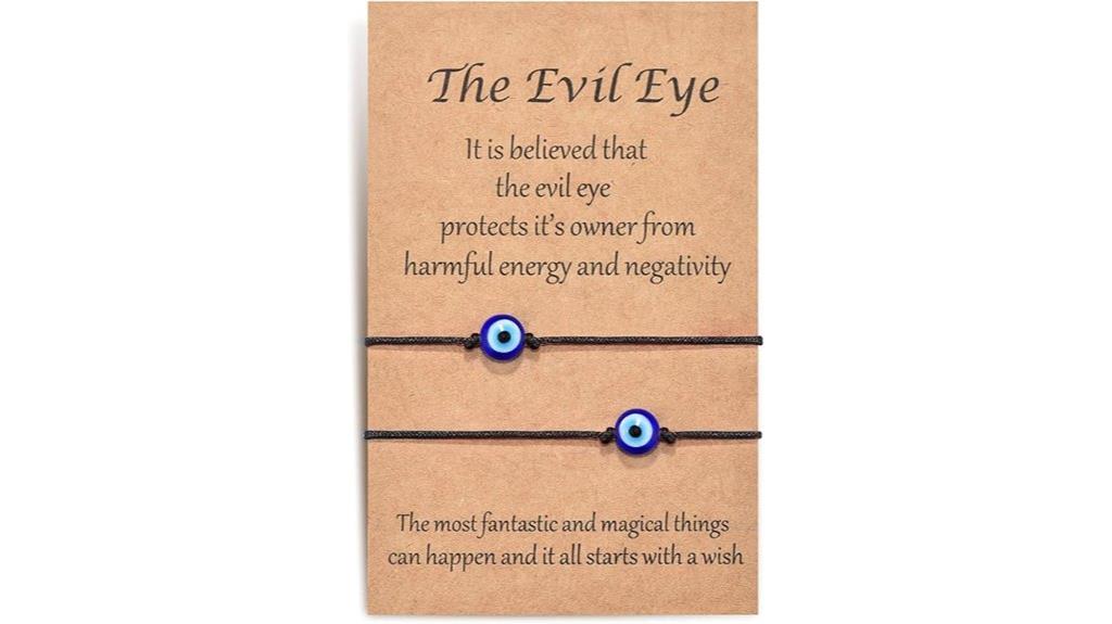 handmade evil eye set