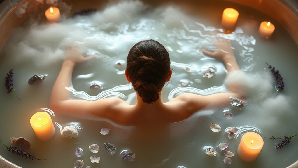 healing crystals and herbs