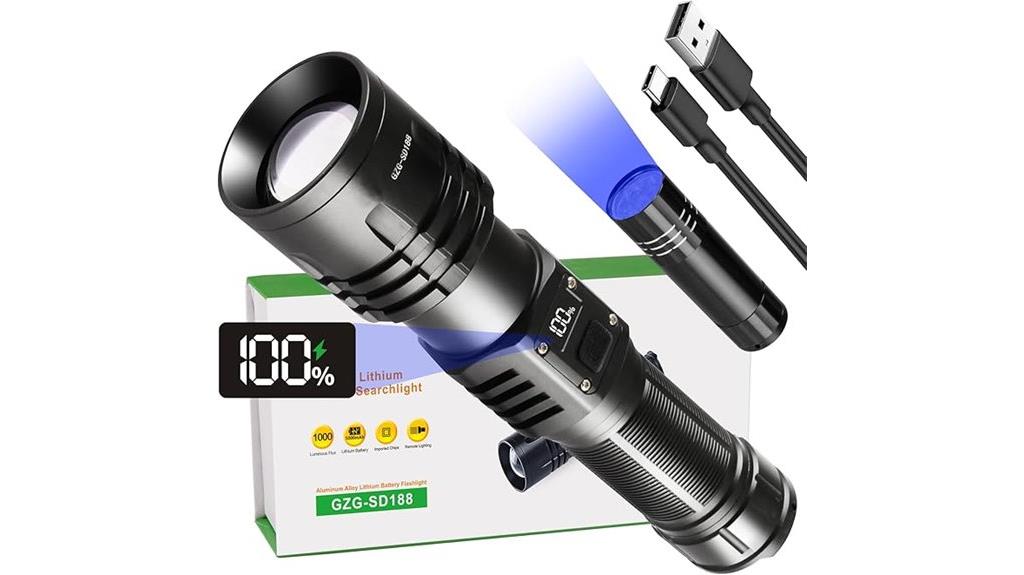 high lumens waterproof flashlights