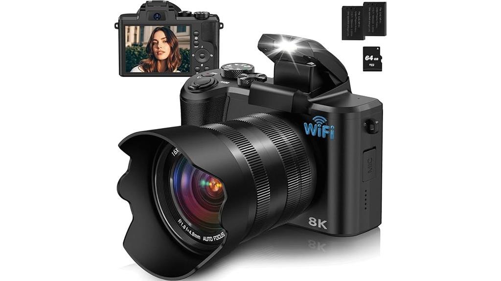 high resolution camera with features