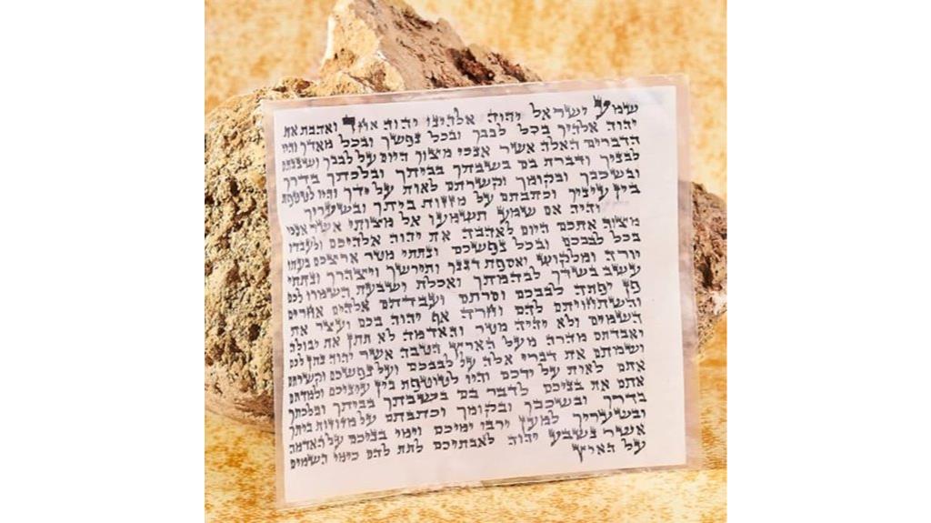 israeli kosher mezuzah scroll