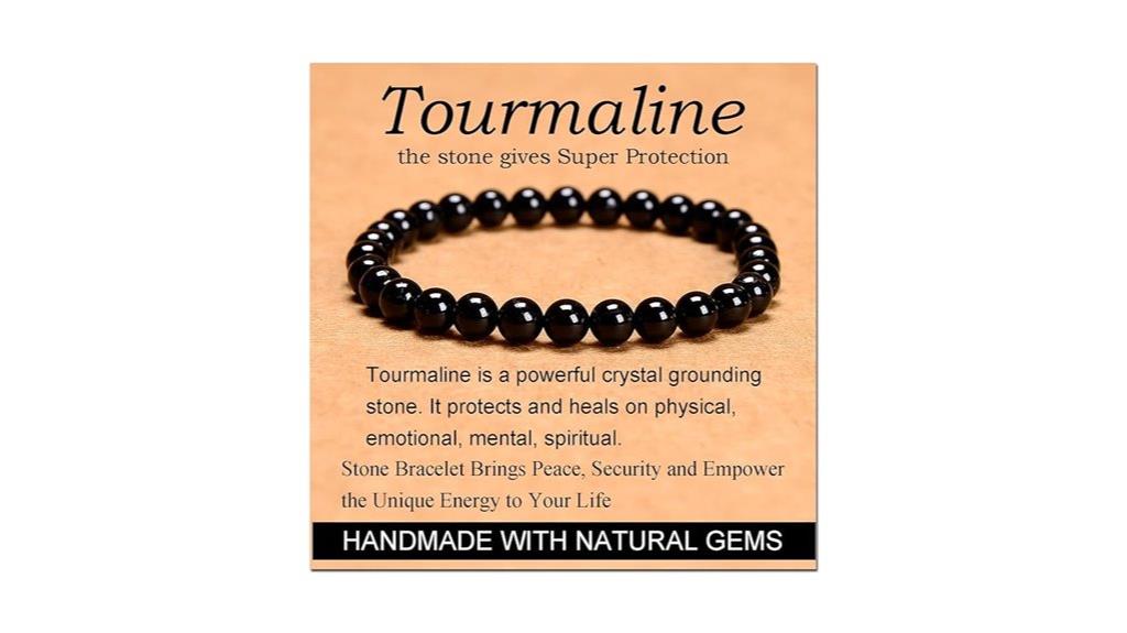 large black tourmaline bracelet