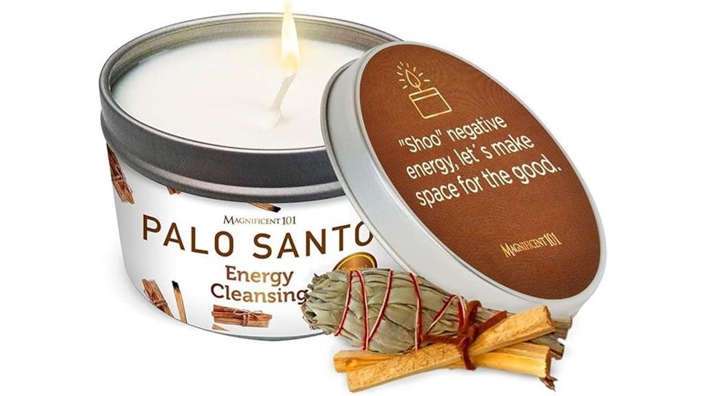 large palo santo candle