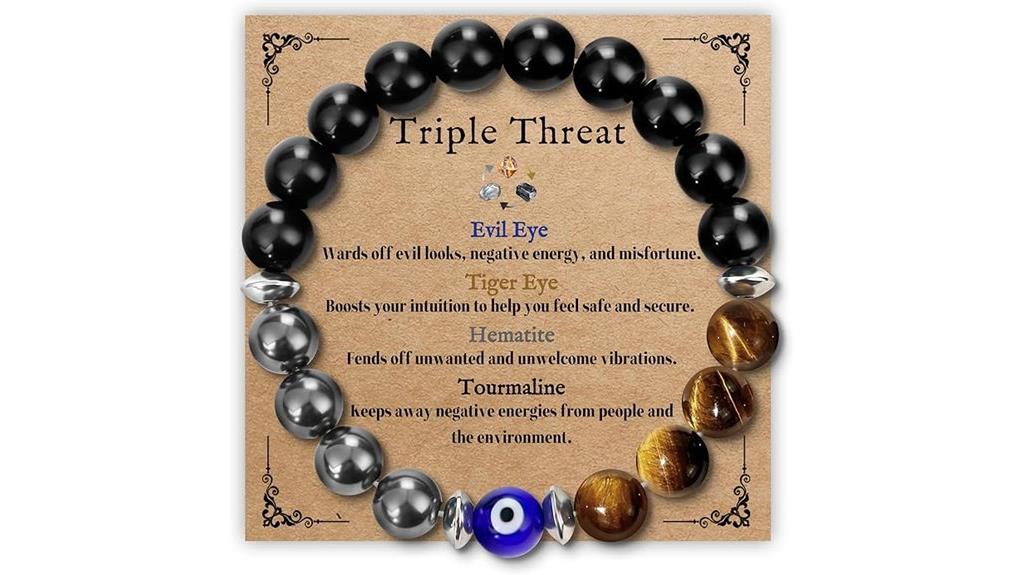 men s beaded bracelet protection