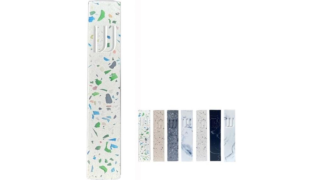 modern terrazzo mezuzah