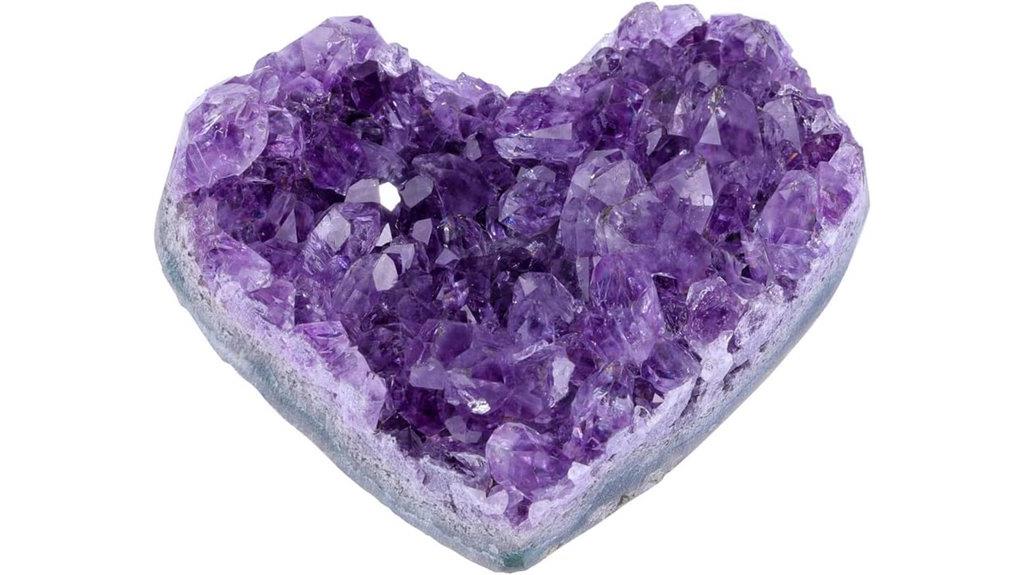 natural purple amethyst cluster