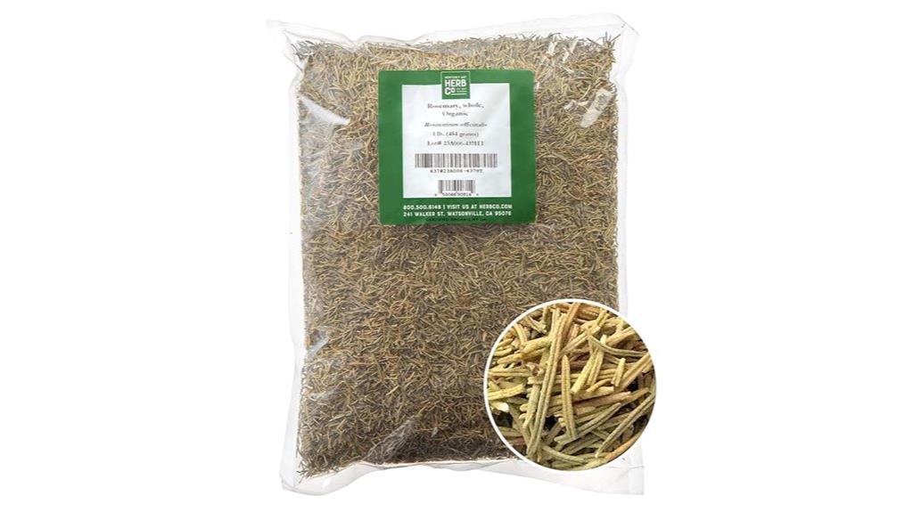 organic mediterranean rosemary leaves