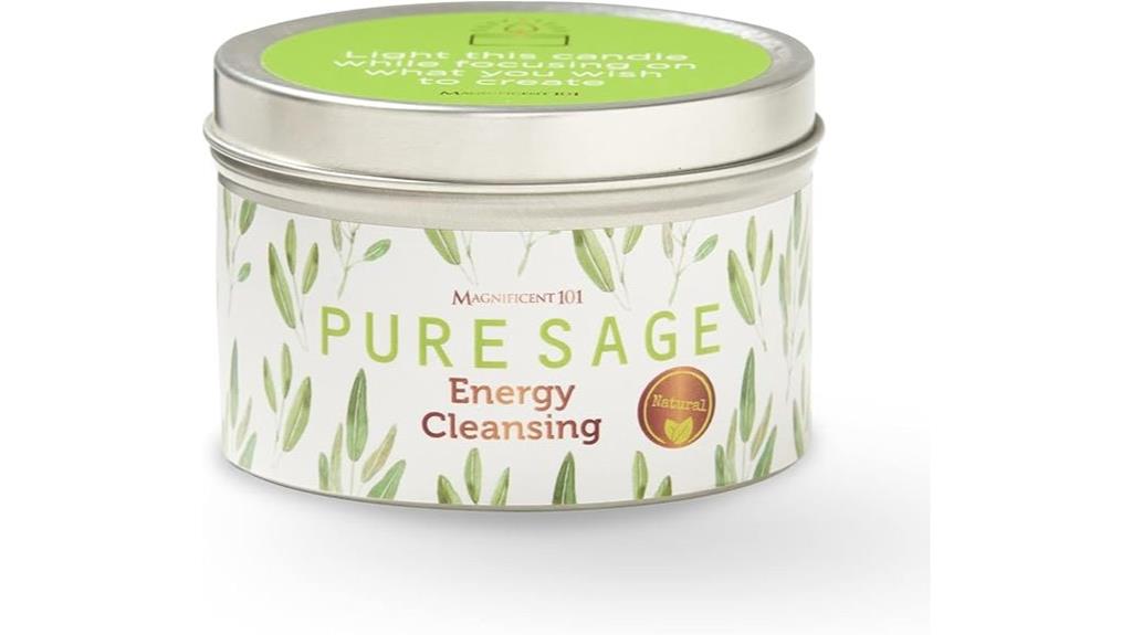 organic white sage candle