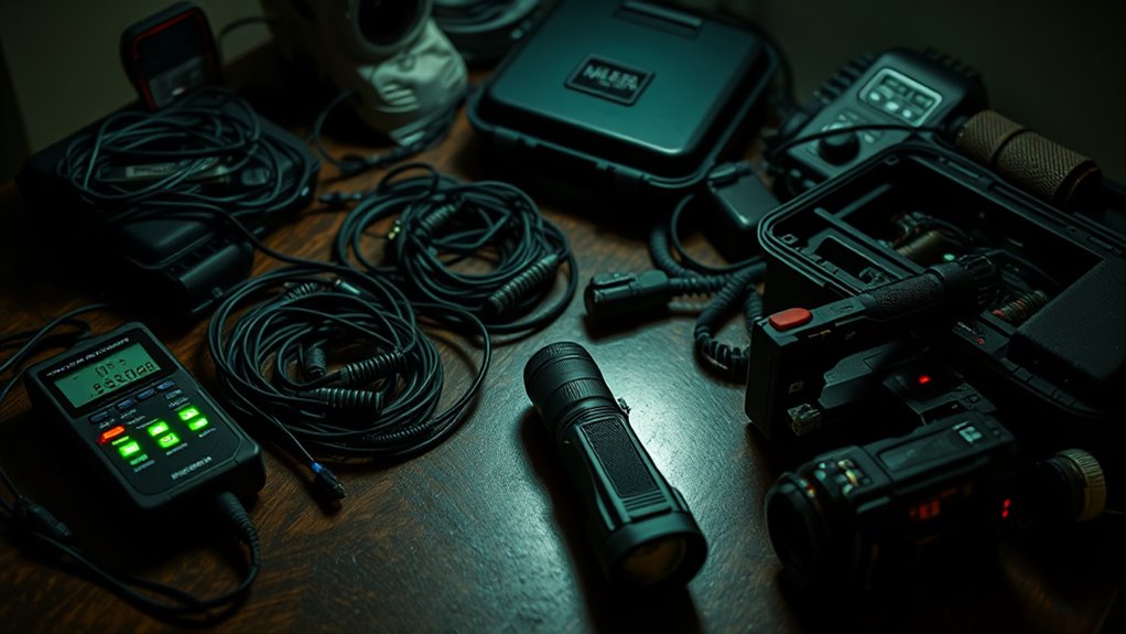preparing equipment for ghost hunting