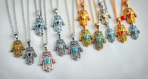 protective hamsa necklace collection
