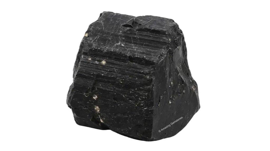 raw black tourmaline crystals