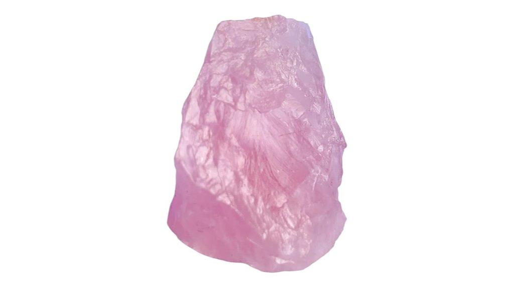 raw rose quartz crystals