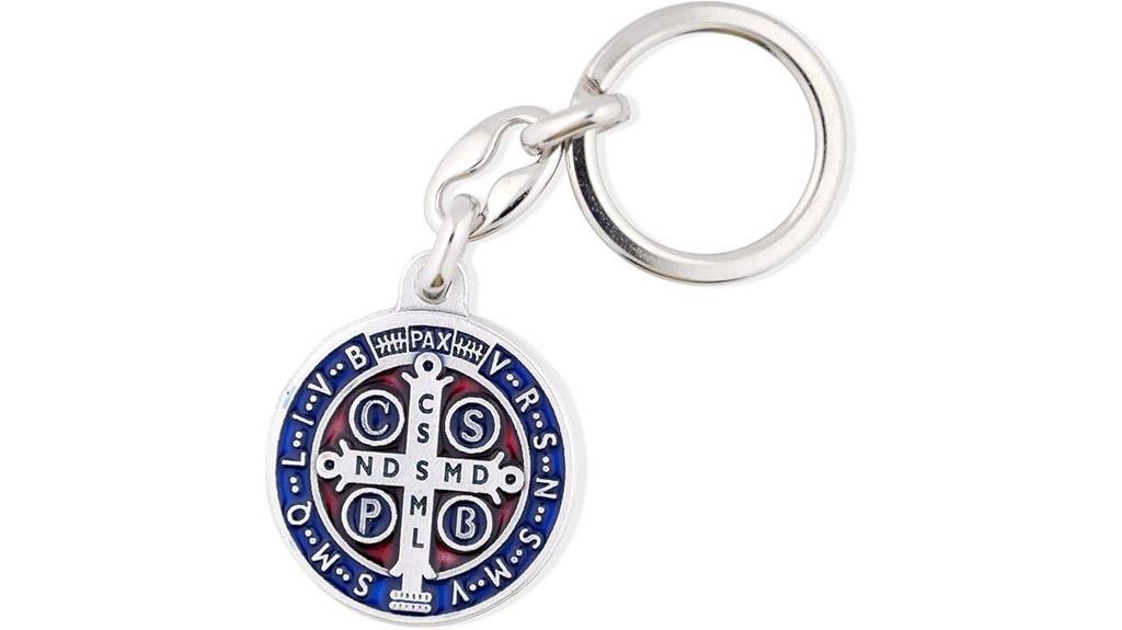 saint benedict medal keychain