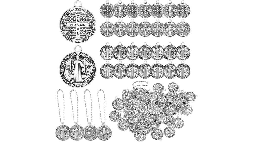 set of 120 saint benedict medals
