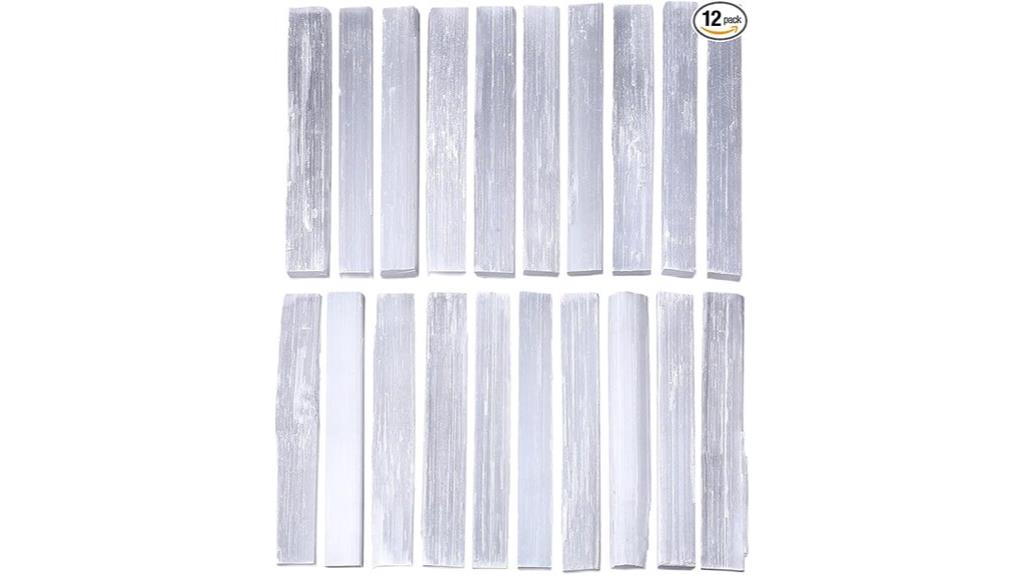 set of twelve selenite wands