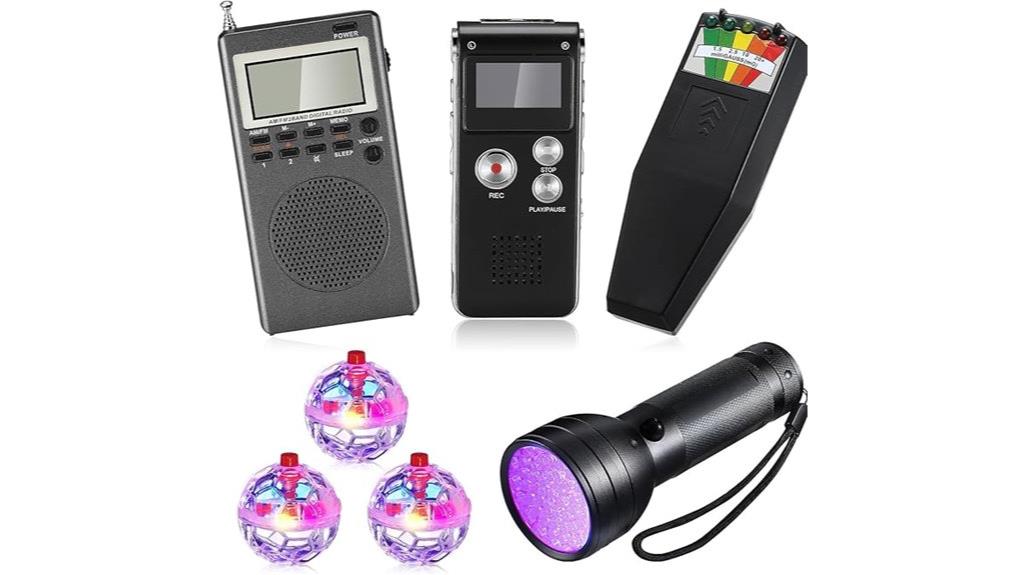 seven piece ghost hunting kit