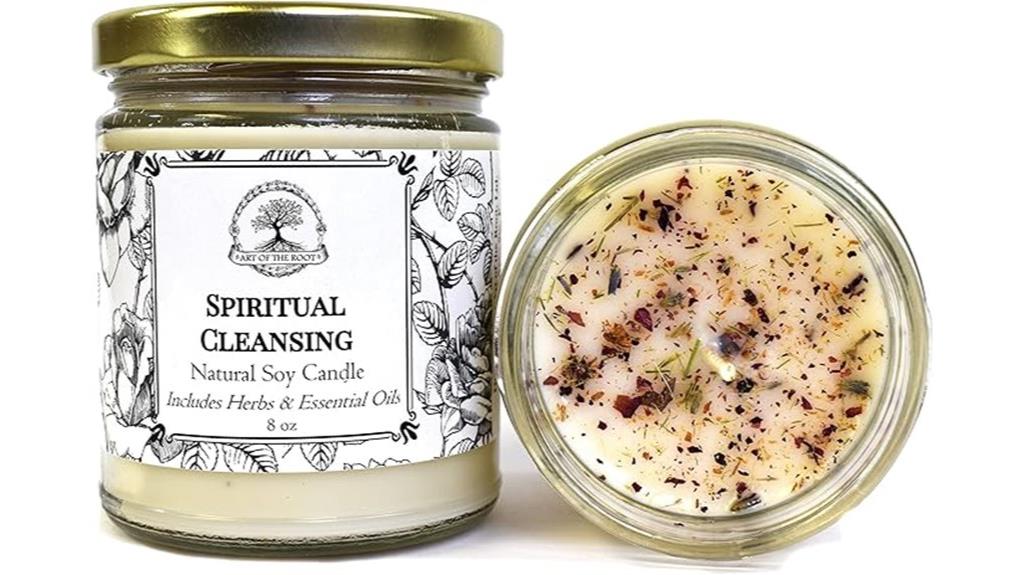 soy candle for spiritual cleansing