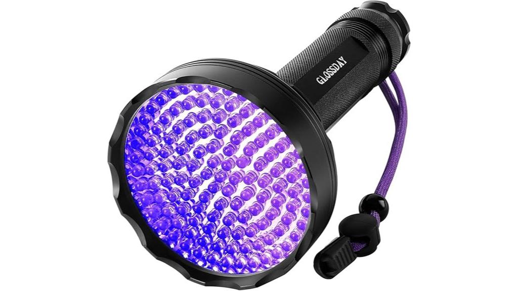 uv flashlight with 128 leds