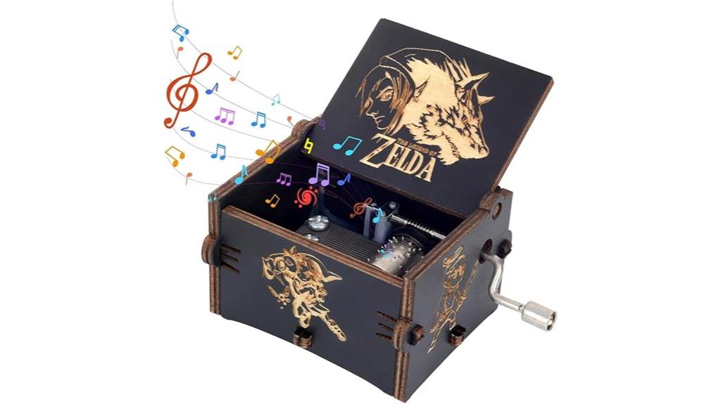 vintage wooden music box