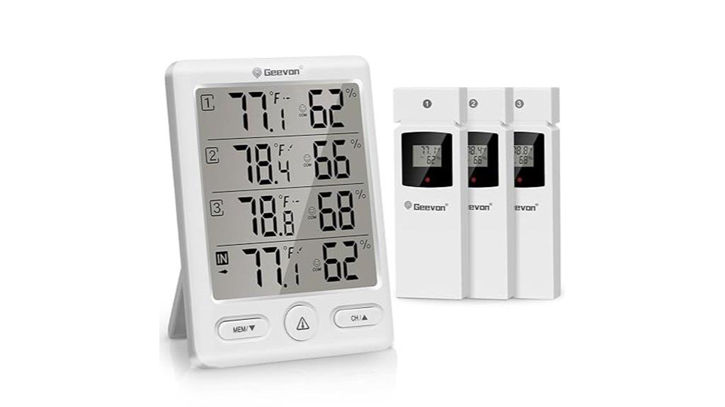 wireless thermometer with sensors