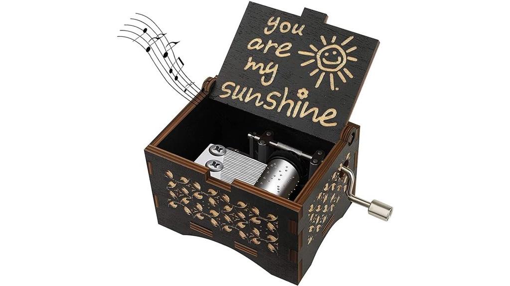wooden kids music box