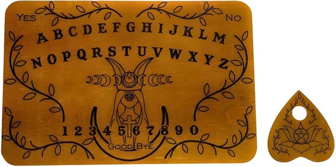 wooden spirit board planchette