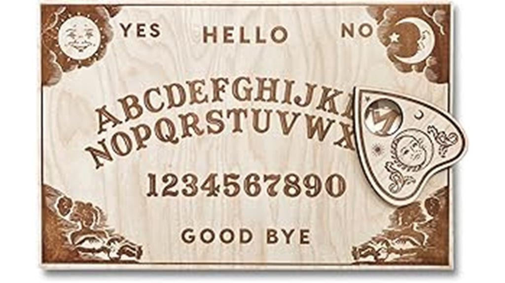 wooden spirit board set