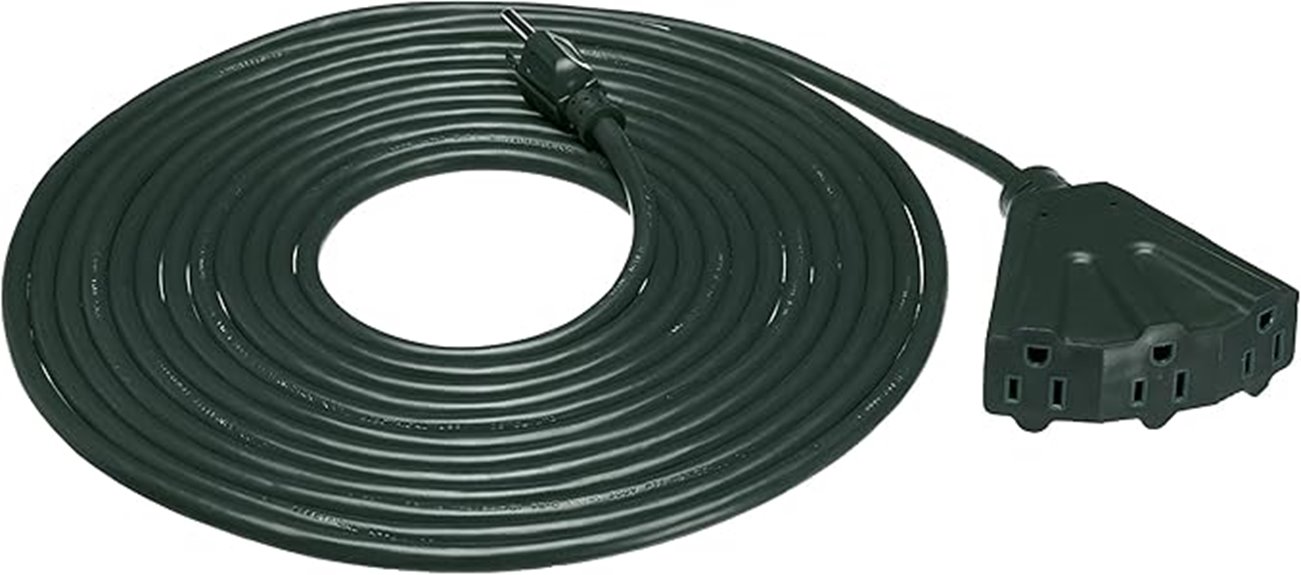 25 foot indoor outdoor extension cord
