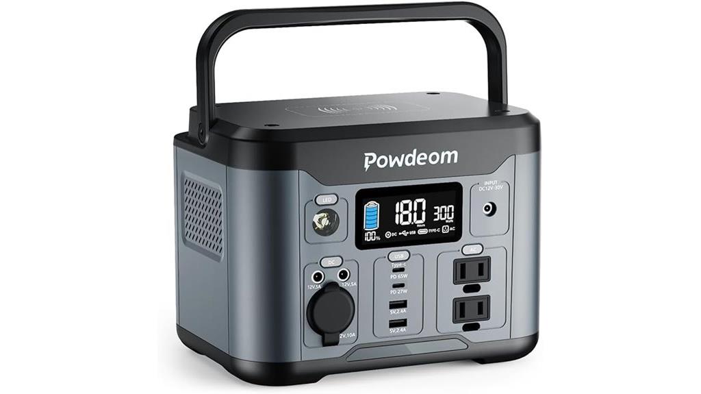 300w portable solar generator