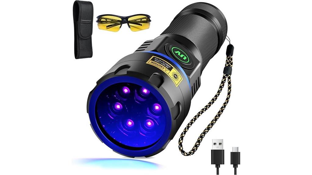 365nm uv blacklight flashlight