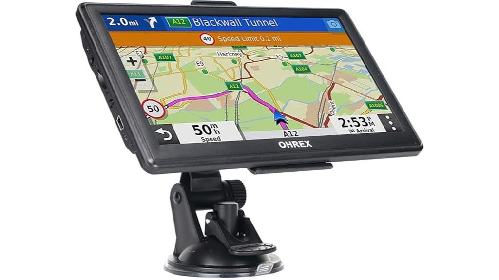 7 inch gps navigation screen