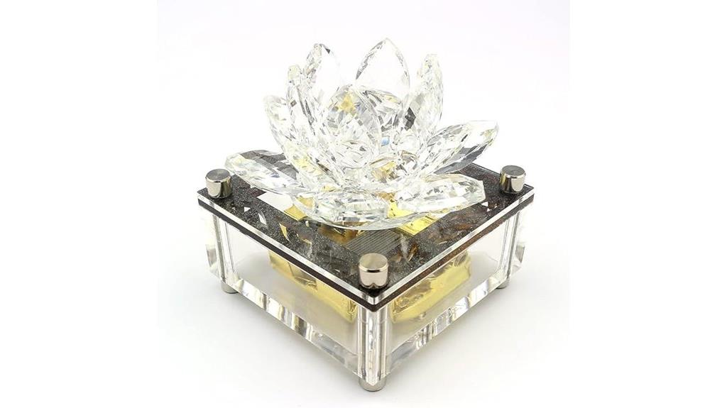 acrylic musical jewelry box