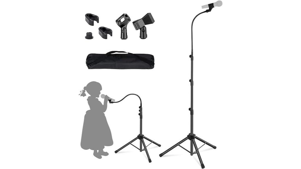 adjustable boom microphone stand