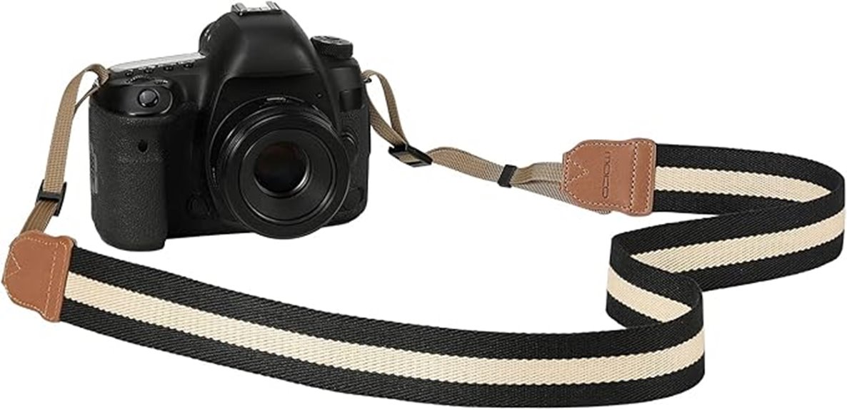adjustable cotton camera strap