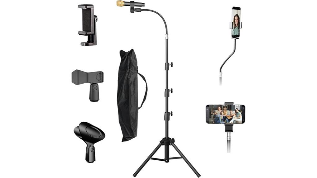adjustable phone microphone stand