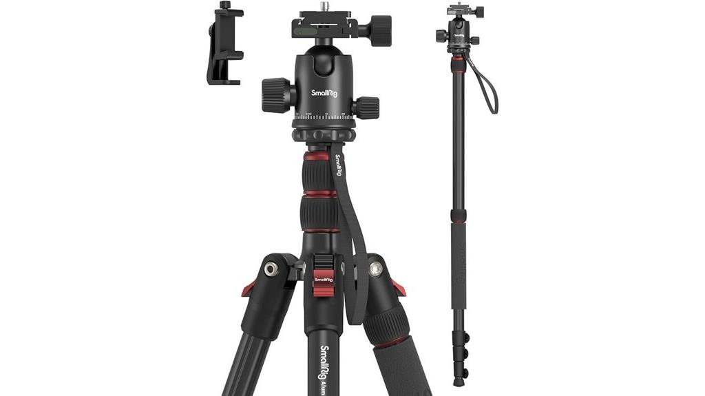 adjustable tripod with ball head