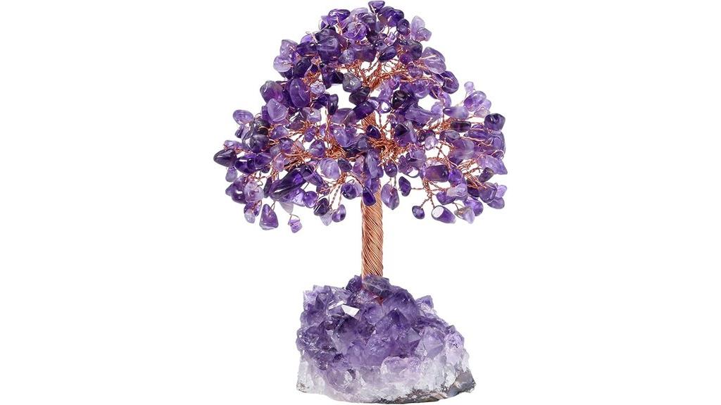 amethyst crystal tree decor